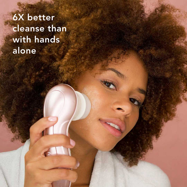 Cora 3 facial cleansing spin brush by Fancii and Co is 6x better than cleaning with hands alone All