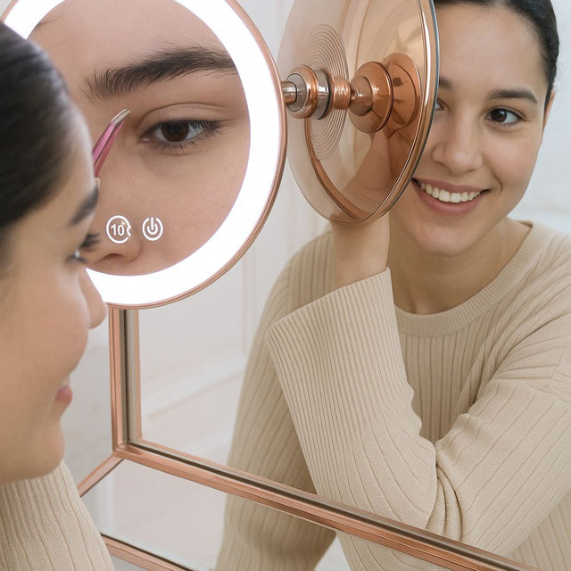 How to Use a 10x Magnifying Mirror (Without Losing Your Mind)