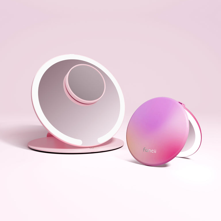 Abigail Pink / 10x Magnifying Mirror BERRY LEMONADE
