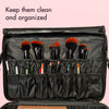 Keep your brushes clean and organized with the Madison makeup case by Fancii in Merlot