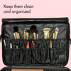 Keep your brushes clean and organized with the Madison makeup case by Fancii in Velvet