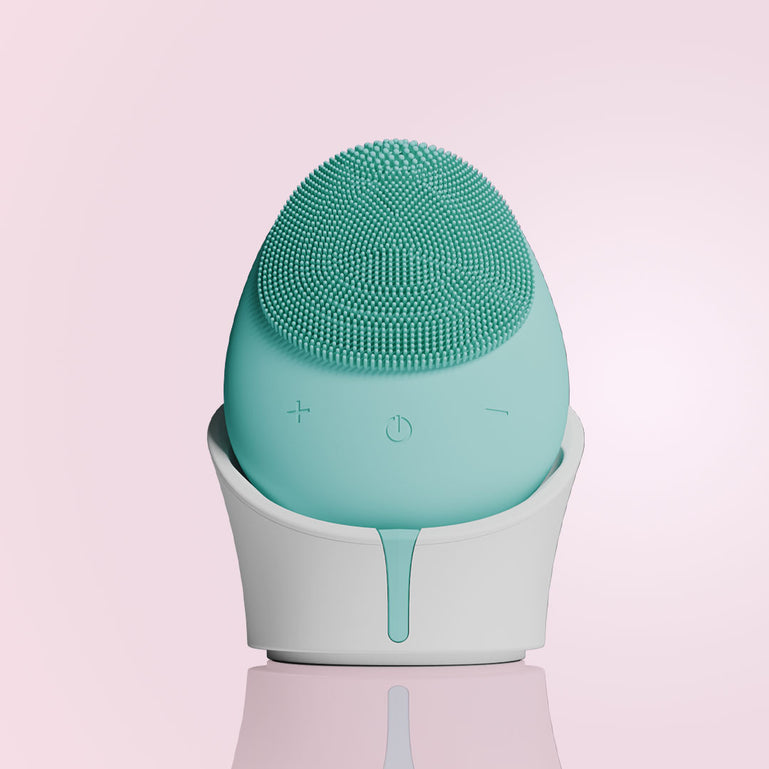 Fancii Isla sonic facial scrubber for women in hand in colour Aqua