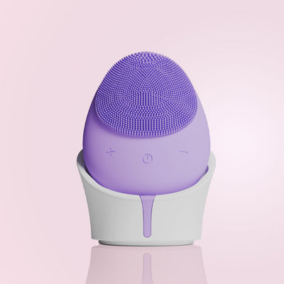 Fancii Isla sonic facial scrubber for women in hand Lavish Lavender