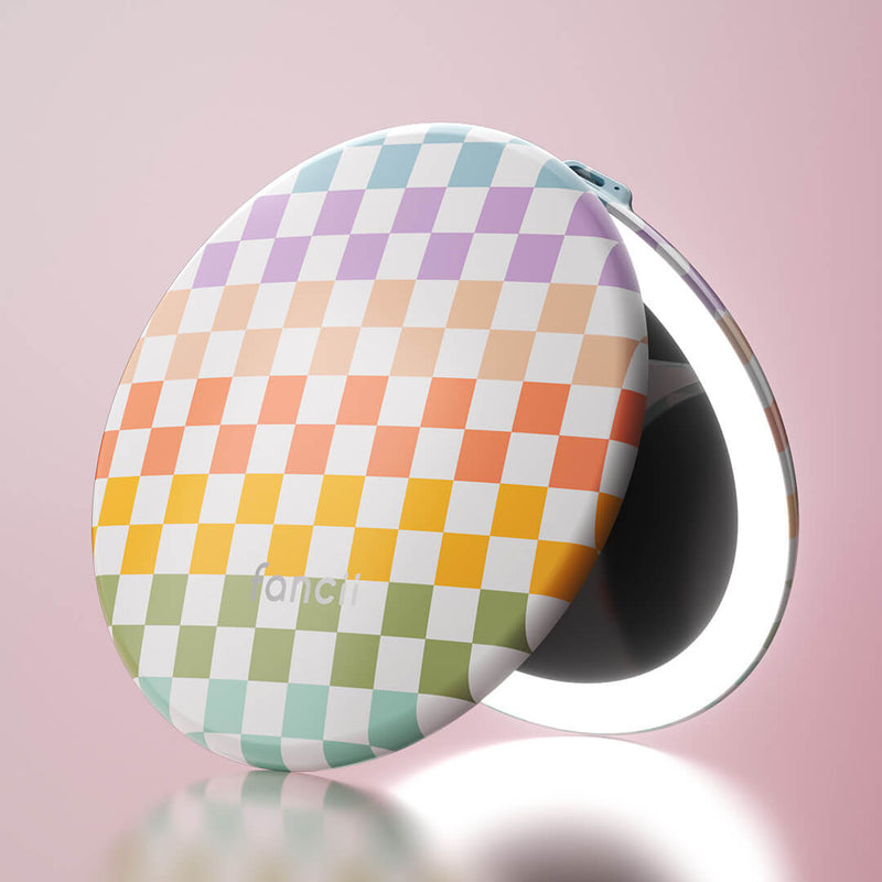 Taylor Lighted Compact by Fancii & Co. in Weekender RAINBOW MIRAGE