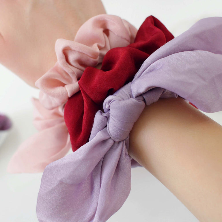 Fancii Elle satin headband hair scrunchies All