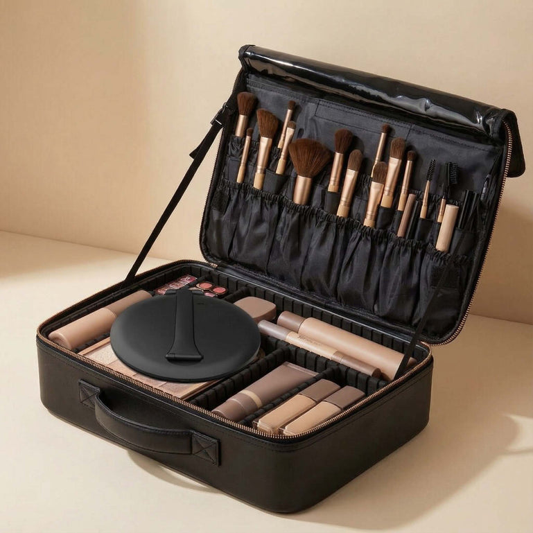 Glowing Places Kit with Madison and Abigail by Fancii & Co. Globetrotter Black Weekender Black