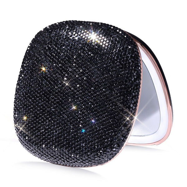 Fancii Mila 2 Luxe Noir led lighted compact makeup mirror with 10x magnification
