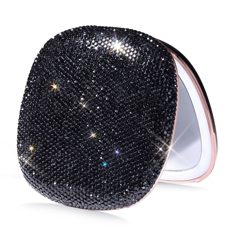 Fancii Mila 2 Luxe Noir led lighted compact makeup mirror with 10x magnification