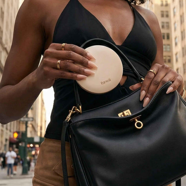 Fancii Mini Taylor Led Compact Mirror 10x Magnification Desert Sands