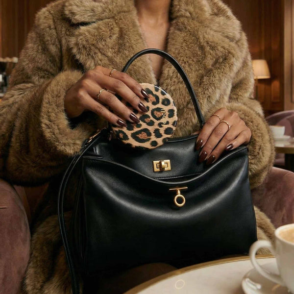 Mini Taylor LED Compact Mirror | Cheetah Chic