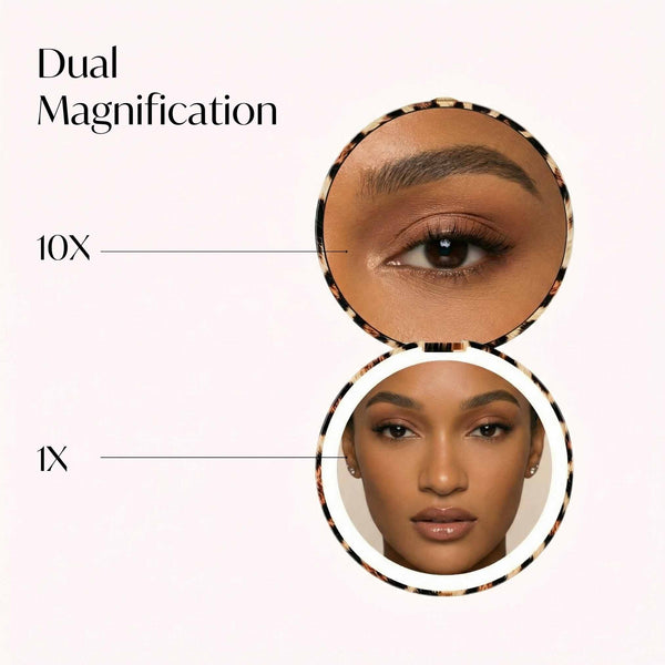 Mini Taylor LED Compact Mirror | Cheetah Chic