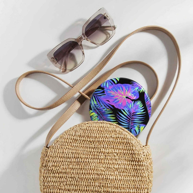 Fancii Taylor Lighted Compact mirror with 10x Magnification NEON OASIS