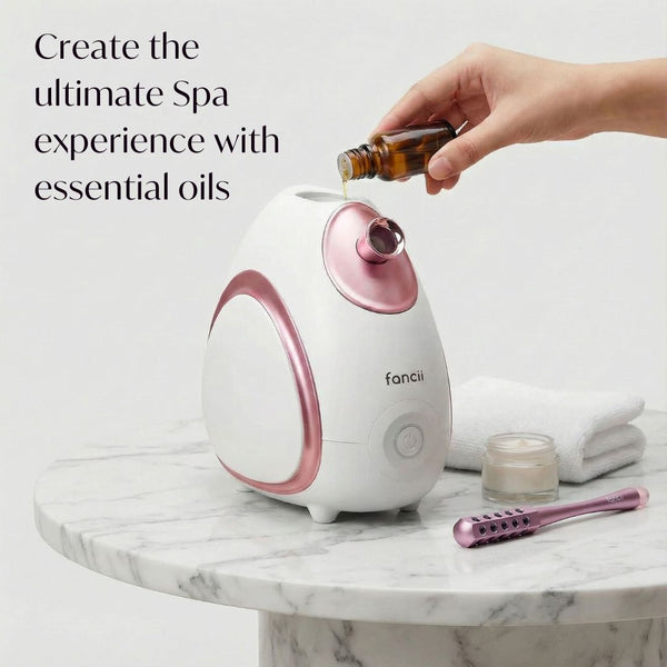 Rivo Nano Facial Steamer by Fancii in Pink