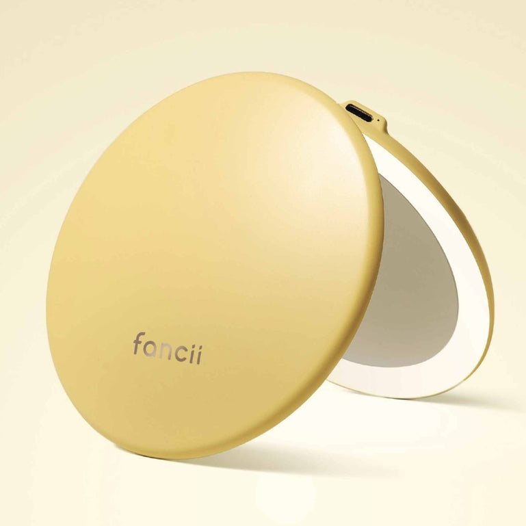 Taylor Compact Mirror by Fancii and Co with 10x magnifying mirror MARIGOLD