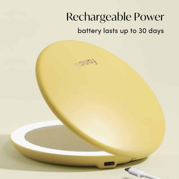 Fancii Taylor travel makeup mirror with 10x magnifying mirror MARIGOLD