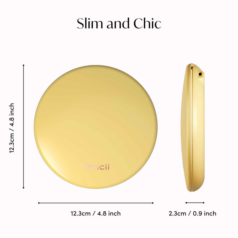 Fancii Taylor Compact Makeup Mirror with 10x magnifying mirror MARIGOLD