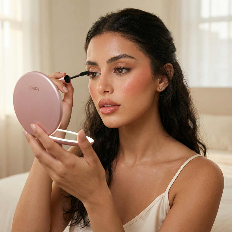 Fancii Taylor compact mirror with led lights ROSE GOLD Rose Gold