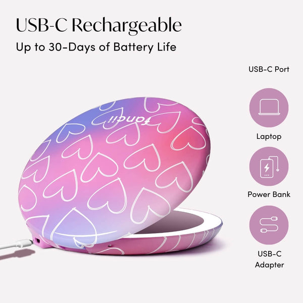 Fancii Taylor LOVESTRUCK compact mirror with led lights