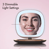 Fancii Mila compact mirror with 3 dimmable led lights Black
