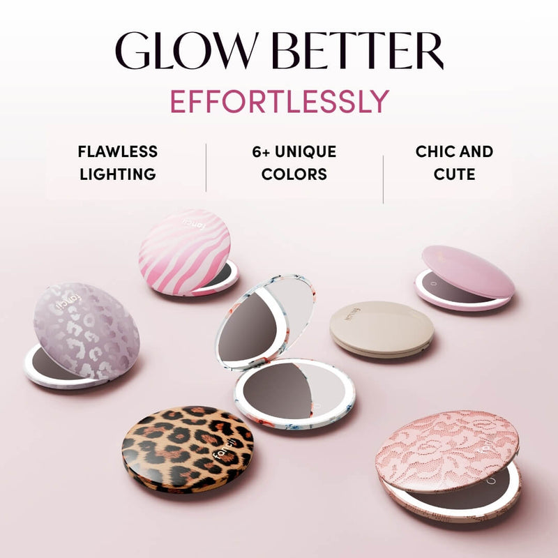 Fancii mini Taylor rechargeable compact mirror with lights