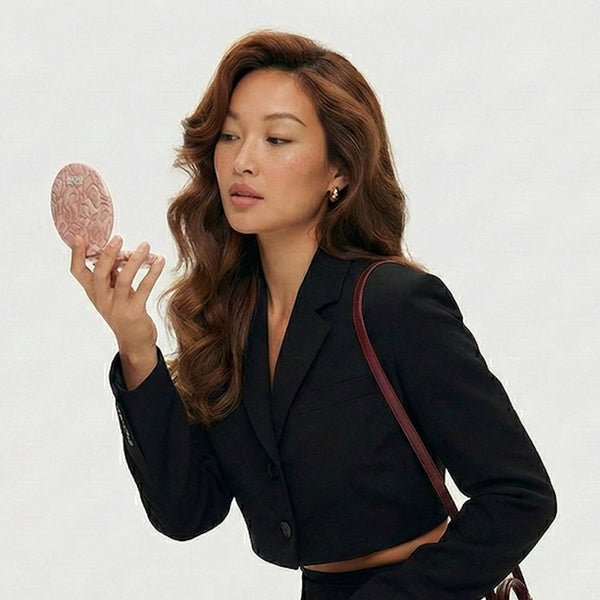 Fancii Mini Taylor Led Compact with 10x Magnification and light Mocha Lace