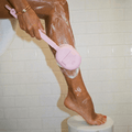 Fancii Nyla sonic brush body scrubber with extended handle for cleansing and scrubbing