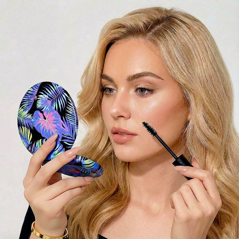 Taylor Lighted Compact mirror with 10x Magnification NEON OASIS