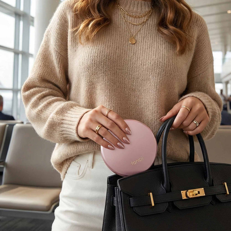 Fancii Taylor compact mirror with led lights ROSE GOLD Rose Gold