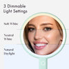 Fancii Cami handheld led lighted beauty makeup mirror in Pistachio