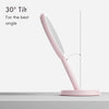 Fancii Cami handheld mirror with LED lights by Fancii and Co adjustable Strawberry Cream