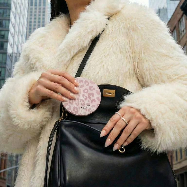 Mini Taylor LED Compact Mirror | Cosmic Leopard