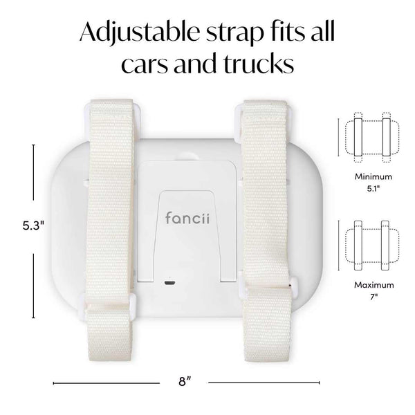 Fancii Juni 2 Led Lighted Car Visor Mirror for travel White