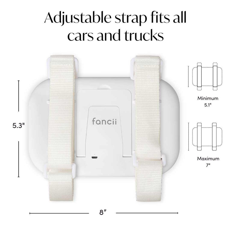 Fancii Juni 2 Led Lighted Car Visor Mirror for travel White