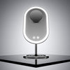 Fancii Vera LED Lighted Vanity Makeup Mirror & Lara 10X Magnifying Mirror in Chrome Black