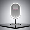 Fancii Vera LED Lighted Vanity Makeup Mirror & Lara 10X Magnifying Mirror in Chrome Pink