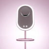 Fancii Vera LED Lighted Vanity Makeup Mirror & Lara 10X Magnifying Mirror in Pink Chrome