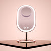 Fancii Vera LED Lighted Vanity Makeup Mirror & Lara 10X Magnifying Mirror in Rose Gold Pink