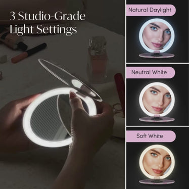 Taylor Compact Mirror with LED Lights ALL