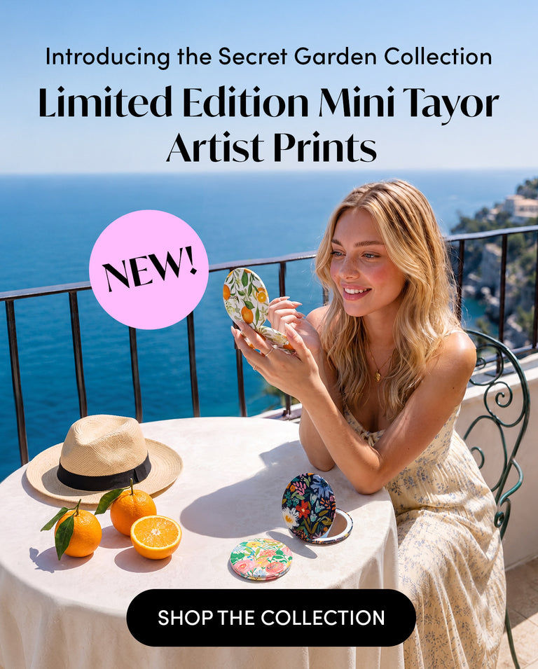 Secret Garden Collection- 3 Limited Edition Artist Prints on Best Selling Mini Taylor Compact