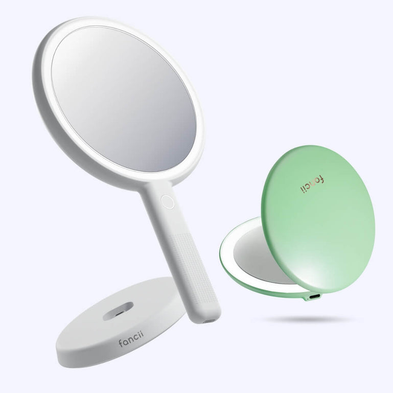 Cami mirror hand held and Taylor compact mirror by Fancii and Co_  Mint Green Marshmallow